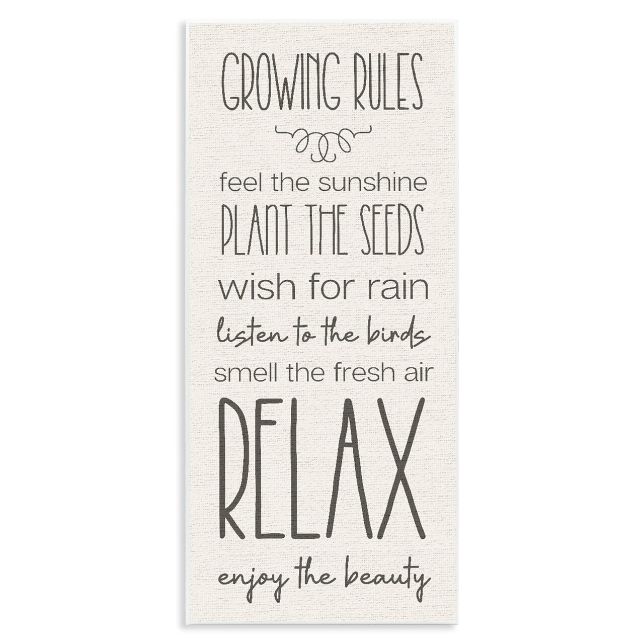 Stupell Industries Serene Gardening Rules Wall Plaque Design by Lil' Rue